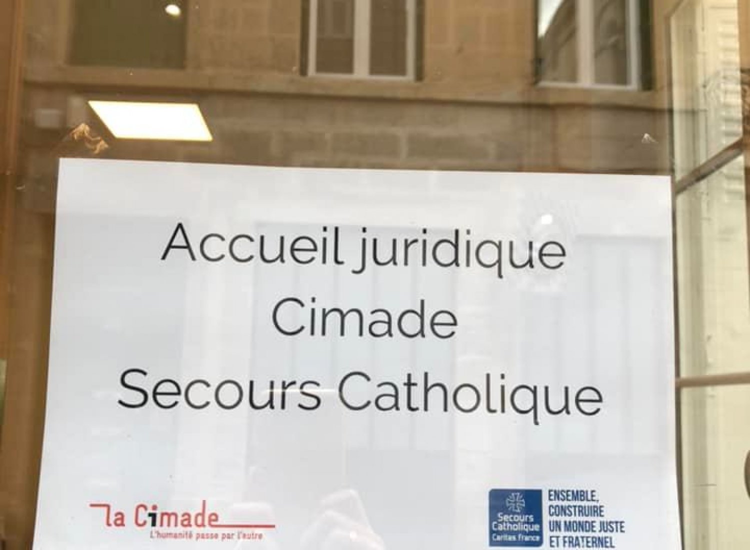 Accueil juridique initié conjointement par la Cimade et Secours Catholique de la Loire